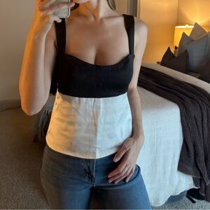 Princess Polly Black and White Camisole